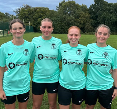 Kent’s all female football team score space in FA Cup